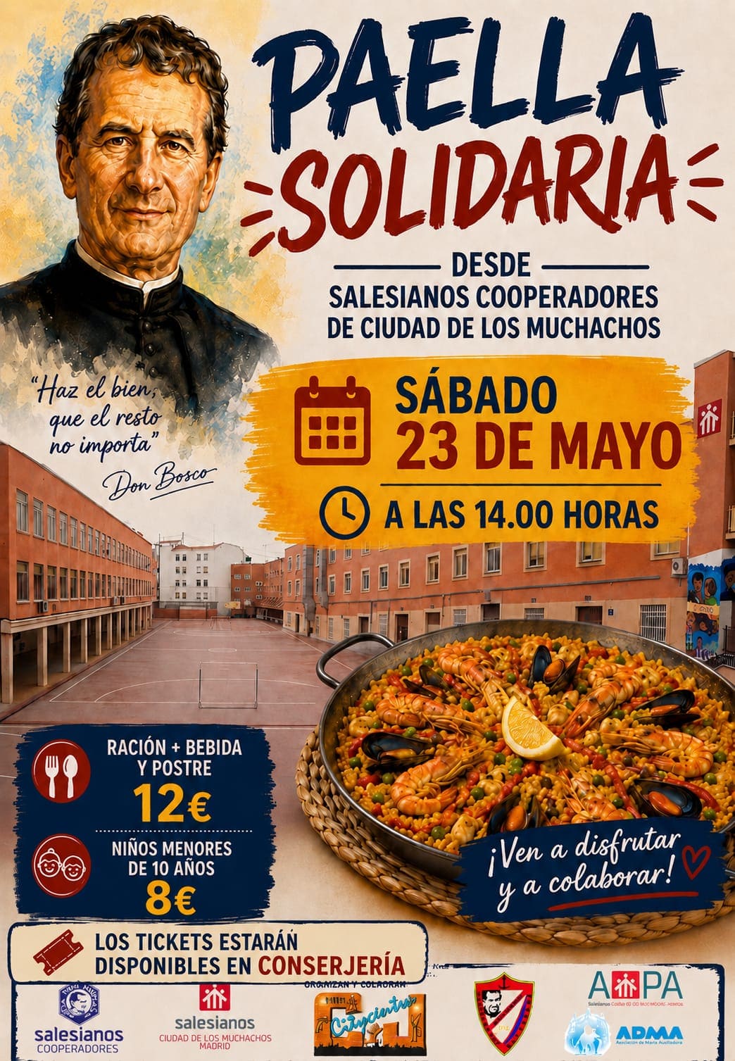 Paella Solidaria 2026 Salesianos Ciudad de los Muchachos